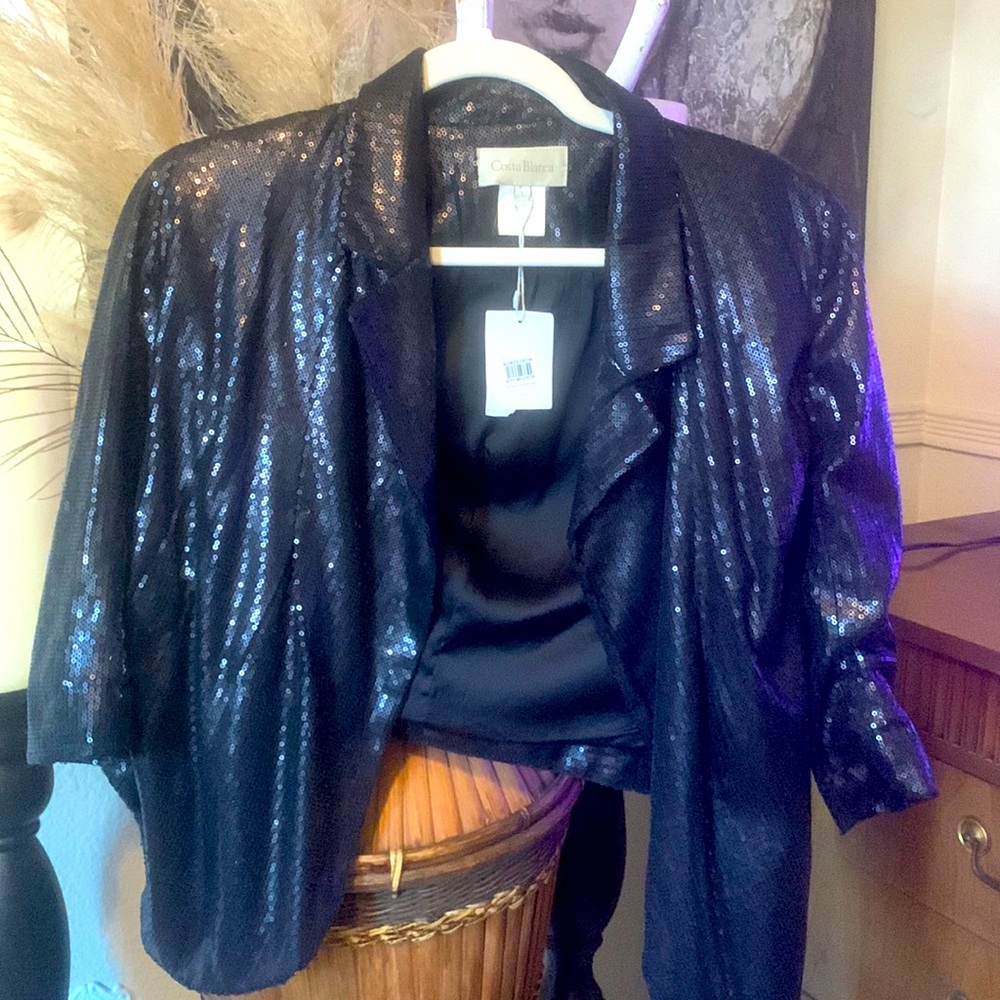 Costa Blanca Sequins Jacket with original tags from Nordstrom